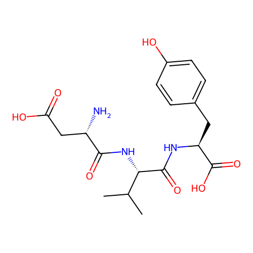 Aspartyl-valyl-tyrosine structure