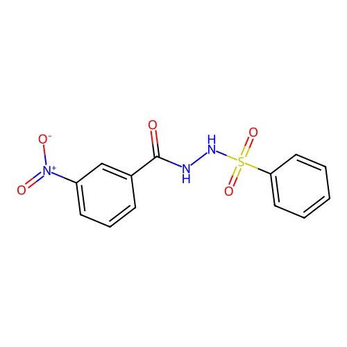 3-nitro-N'-(phenylsulfonyl)benzohydrazide structure