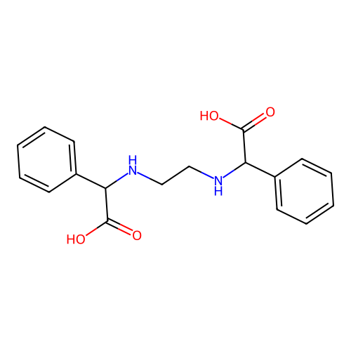 Benzeneacetic acid, alpha,alpha'-(1,2-ethanediyldiimino)bis- structure