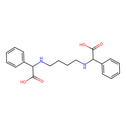 2-[4-[(2-Hydroxy-2-oxo-1-phenylethyl)amino]butylamino]-2-phenylacetic acid structure