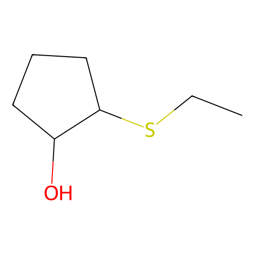 2-(Ethylsulfanyl)cyclopentan-1-OL structure