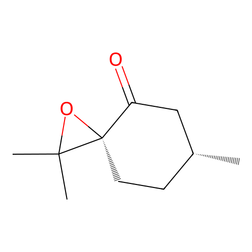 p-Menthan-3-one, 4,8-epoxy-, cis- structure
