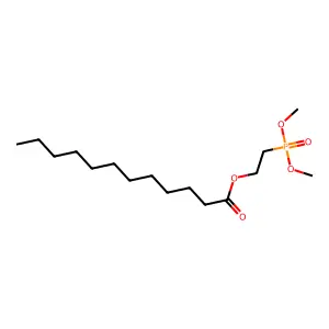 2-(Dimethoxyphosphinyl)ethyl laurate structure
