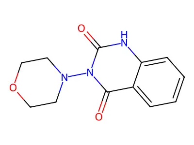 2,4(1H,3H)-Quinazolinedione, 3-(4-morpholinyl)- structure
