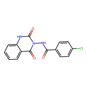4-chloro-N-(2,4-dioxo-1H-quinazolin-3-yl)benzamide structure