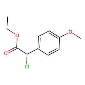 Ethyl 2-chloro-2-(4-methoxyphenyl)acetate structure