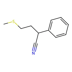 4-(Methylsulfanyl)-2-phenylbutanenitrile structure