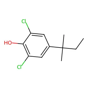 2,6-Dichloro-4-(2-methylbutan-2-yl)phenol structure