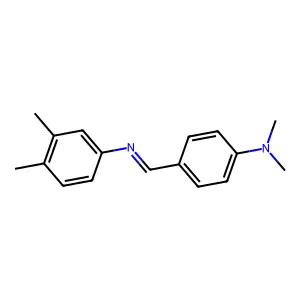N,N-Dimethyl-alpha-(3,4-xylylimino)-P-toluidine structure