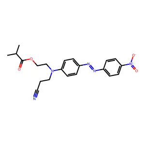2-[[4-[azo]phenyl]amino]ethylisobutyrate structure