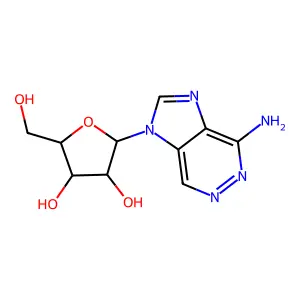 2-(4-Aminoimidazo[4,5-d]pyridazin-1-yl)-5-(hydroxymethyl)oxolane-3,4-diol structure