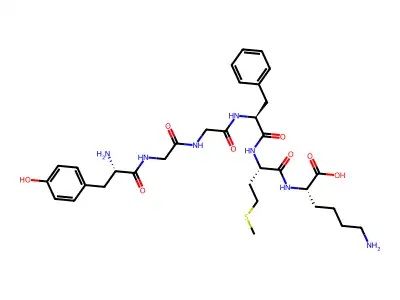 enkephalin-Met, Lys(6)- structure
