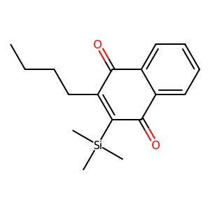2-Butyl-3-(trimethylsilyl)naphthalene-1,4-dione structure