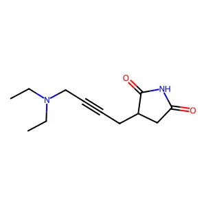 二乙氨基-2-丁炔基琥珀酰亚胺 structure