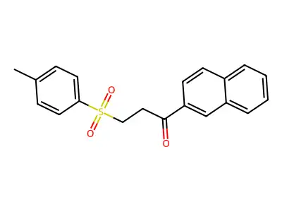 3-((4-Methylphenyl)sulfonyl)-1-(2-naphthyl)-1-propanone structure