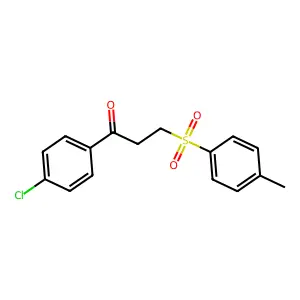 1-(4-Chlorophenyl)-3-((4-methylphenyl)sulfonyl)-1-propanone structure