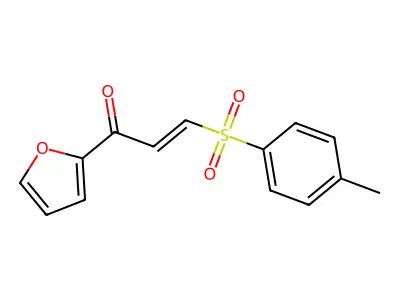 1-(Furan-2-yl)-3-(4-methylphenyl)sulfonylprop-2-en-1-one structure
