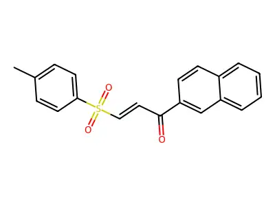 3-(4-Methylphenyl)sulfonyl-1-naphthalen-2-ylprop-2-en-1-one structure
