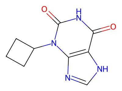 1H-Purine-2,6-dione, 3,7-dihydro-3-cyclobutyl- structure