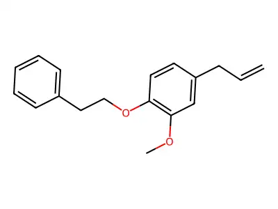 Benzene, 2-methoxy-1-(2-phenylethoxy)-4-(2-propenyl)- structure