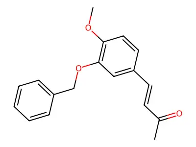 3-Buten-2-one, 4-[4-methoxy-3-(phenylmethoxy)phenyl]- structure