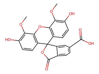 4',5'-Dimethoxy-6-carboxyfluorescein structure