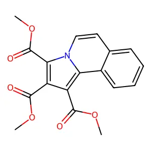 Trimethyl pyrrolo(2,1-A)isoquinoline-1,2,3-tricarboxylate structure