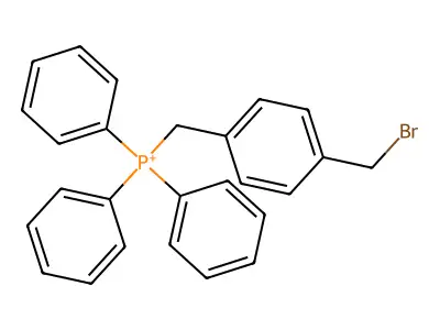 [4-(Bromomethyl)benzyl]triphenylphosphonium structure