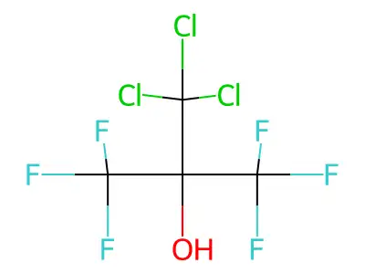 1,1,1,3,3,3-Hexafluoro-2-(trichloromethyl)propan-2-ol structure