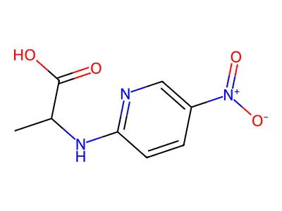 2-[(5-nitropyridin-2-yl)amino]propanoic Acid structure