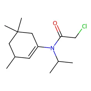 Acetamide, 2-chloro-N-(1-methylethyl)-N-(3,5,5-trimethyl-1-cyclohexen-1-yl)- structure