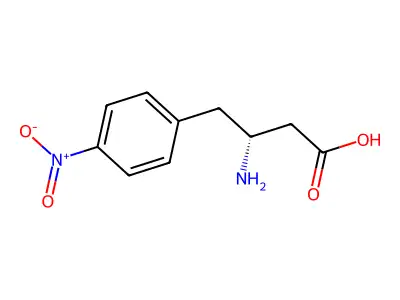 (R)-3-Amino-4-(4-nitrophenyl)butanoic acid structure
