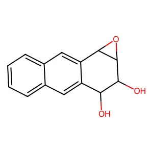 1a,2,3,9b-Tetrahydroanthra(1,2-b)oxirene-2,3-diol structure