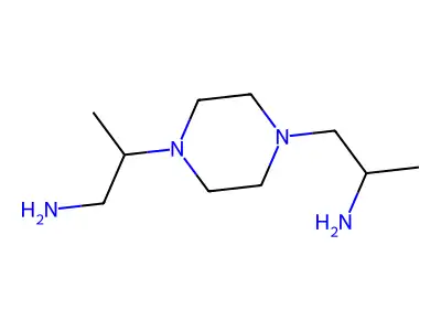 1,4-Piperazinediethanamine, alpha,beta'-dimethyl- structure