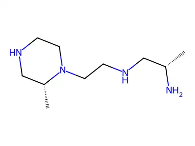 1-(2-(2-Amino-1-propyl)aminoethyl)-2-methylpiperazine structure