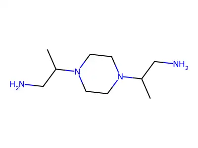 1,4-Piperazinediethanamine, beta,beta'-dimethyl- structure