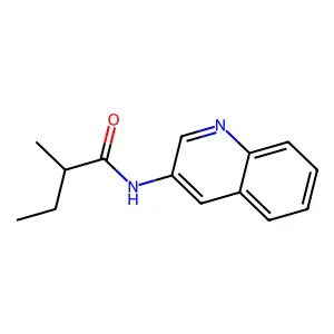 2-Methyl-N-(quinolin-3-yl)butanamide structure