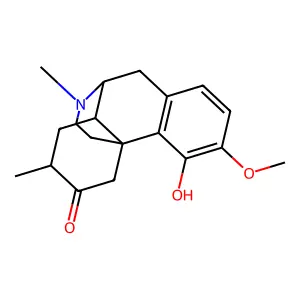 4-Hydroxy-3-methoxy-7,17-dimethyl-14alpha-morphinan-6-one structure