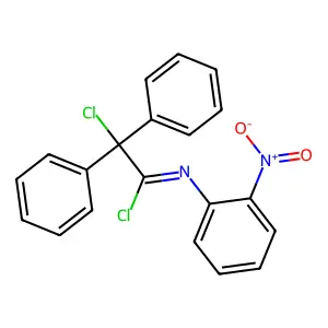(1Z)-2-Chloro-N-(2-nitrophenyl)-2,2-diphenylethanimidoyl chloride structure