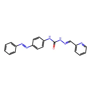 1-(4-Phenyldiazenylphenyl)-3-(pyridin-2-ylmethylideneamino)urea structure