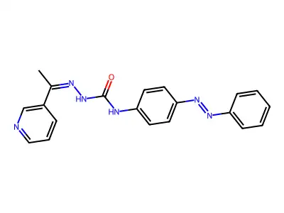 1-(4-Phenyldiazenylphenyl)-3-(1-pyridin-3-ylethylideneamino)urea structure