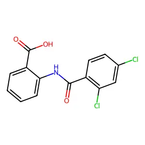 2-[(2,4-Dichlorobenzoyl)amino]benzoic acid structure