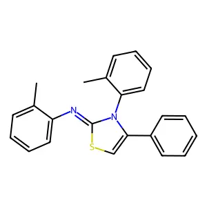 N,3-bis(2-methylphenyl)-4-phenyl-1,3-thiazol-2-imine structure
