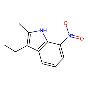 3-ethyl-2-methyl-7-nitro-1H-indole structure