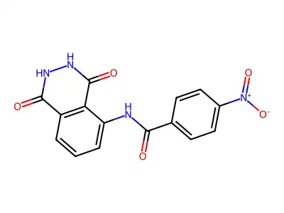 N-(1,4-dioxo-2,3-dihydrophthalazin-5-yl)-4-nitrobenzamide structure