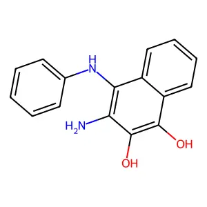 3-Amino-4-anilinonaphthalene-1,2-diol structure