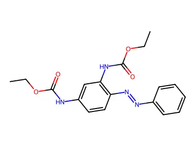 ethyl N-[3-(ethoxycarbonylamino)-4-phenyldiazenylphenyl]carbamate structure
