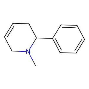1-Methyl-2-phenyl-1,2,3,6-tetrahydropyridine structure