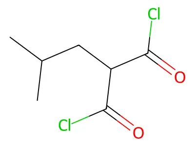 Isobutylmalonyl dichloride structure