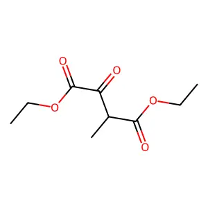 Butanedioic acid, 2-methyl-3-oxo-, 1,4-diethyl ester structure